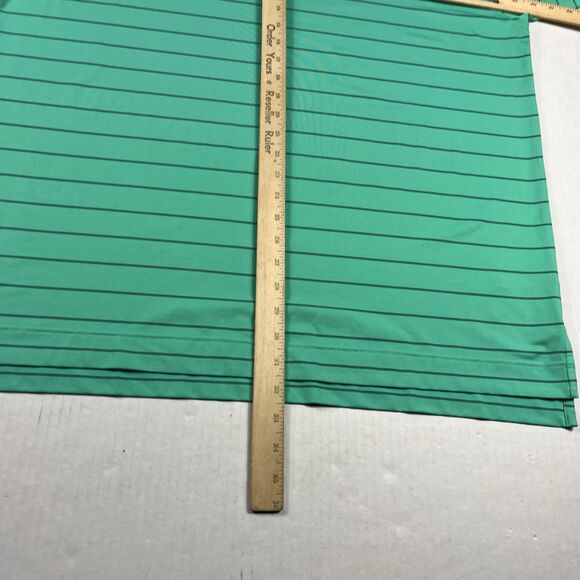 FootJoy Green Striped Golf Polo Shirt XL Performance Stretch Sporty Classic Top - Picture 6 of 11